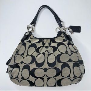 Coach Kristin Signature Jacquard Hobo Handbag